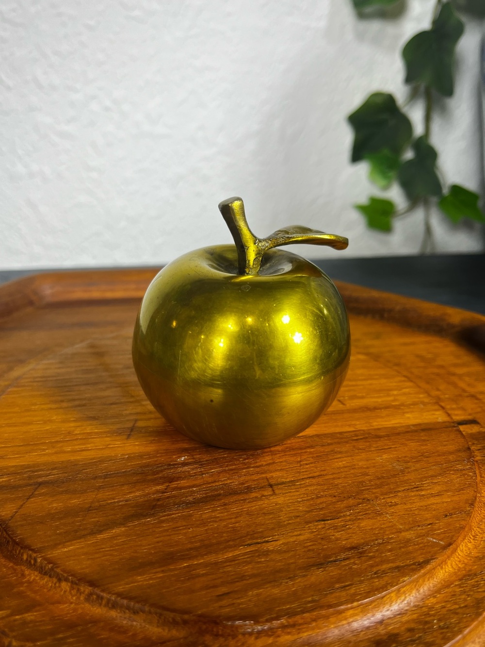Vintage Brass Apple Bell